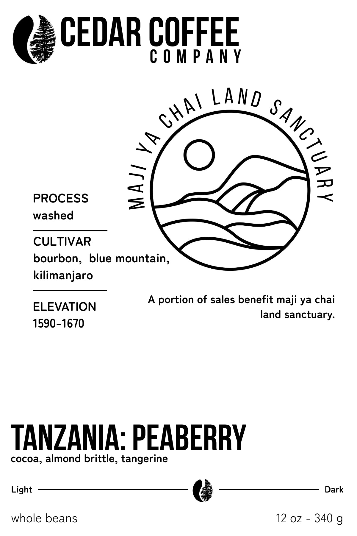 Roasted Cedar Coffee Beans – Cedar Coffee Company